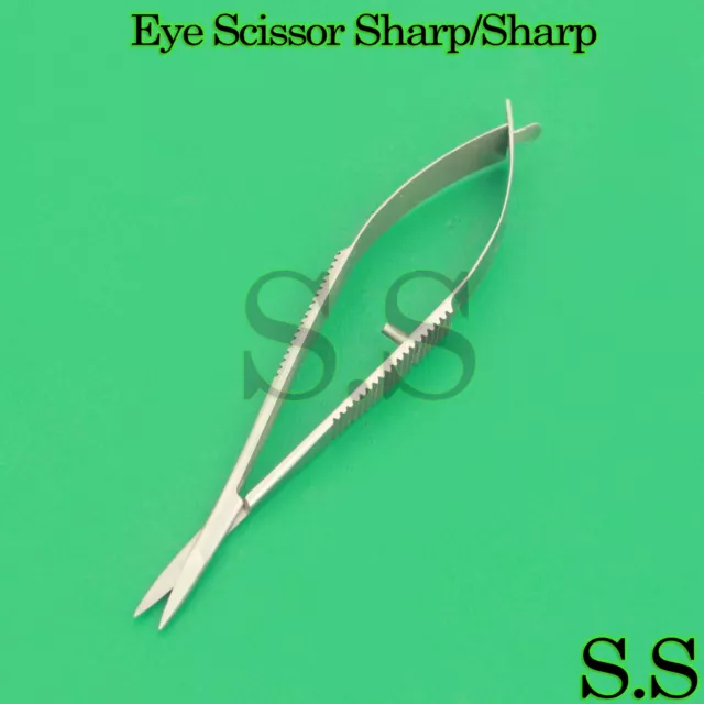 10 Pcs Micro Straight Eye Scissor Sharp/Sharp 4" Castroviejo Ophthalmic Tools