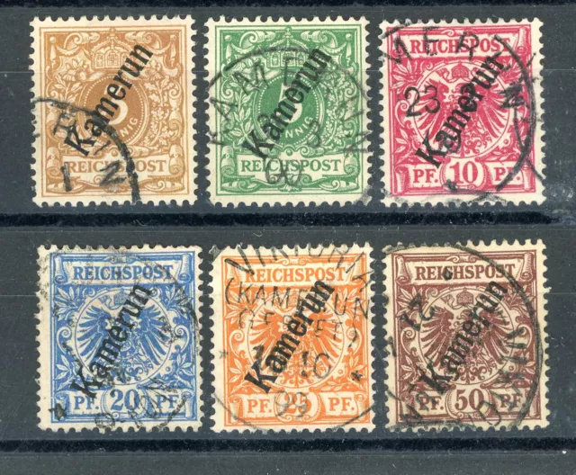Kolonien Kamerun: Mi.Nr.1/6 gestempelt. Mi: 120,-