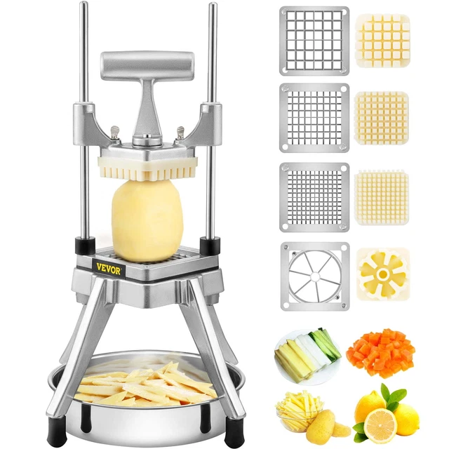 Commercial Vegetable Fruit Chopper,Stainless Steel French Fry Cut