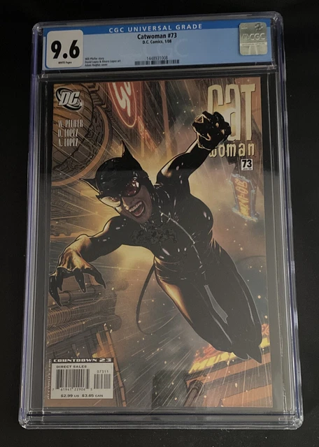 Catwoman #73 - CGC 9.6 Grade - Adam Hughes Cover Run 2008 - DC Comics