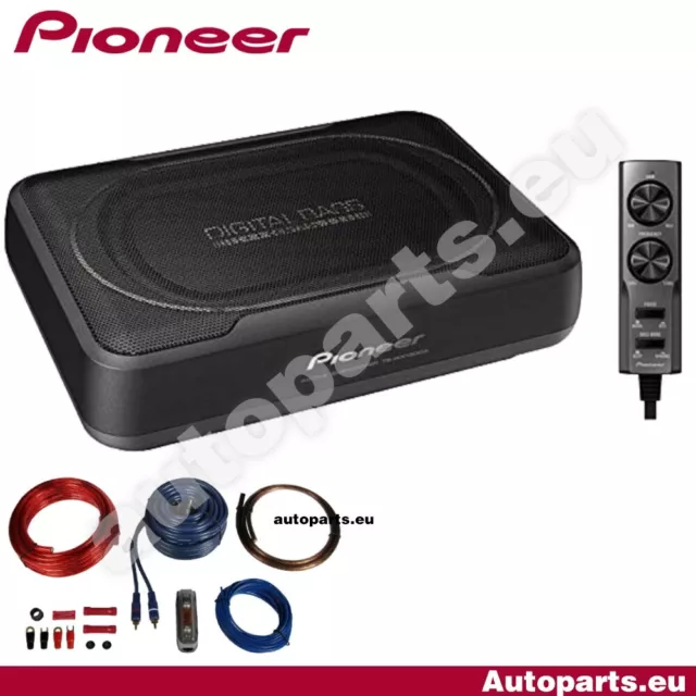 Pioneer TS-WX130DA Subwoofer Verstärkt unter Sitz Fernbedienung Und Kabel Mounts