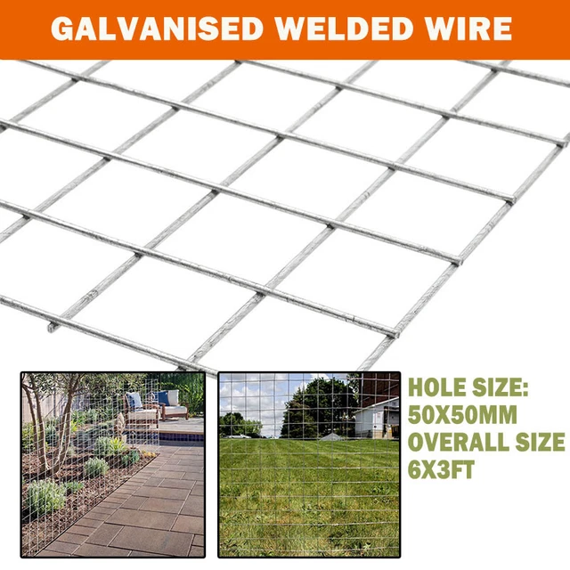 GALVANISED WELDED WIRE Mesh Panels Chicken Run Rabbit Hutch Frame 3mm £