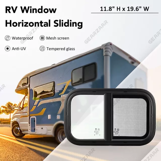 Sliding Window RV Caravan Motorhome Horse Float D/S L/T 500 mm(w) x 300 mm(h)