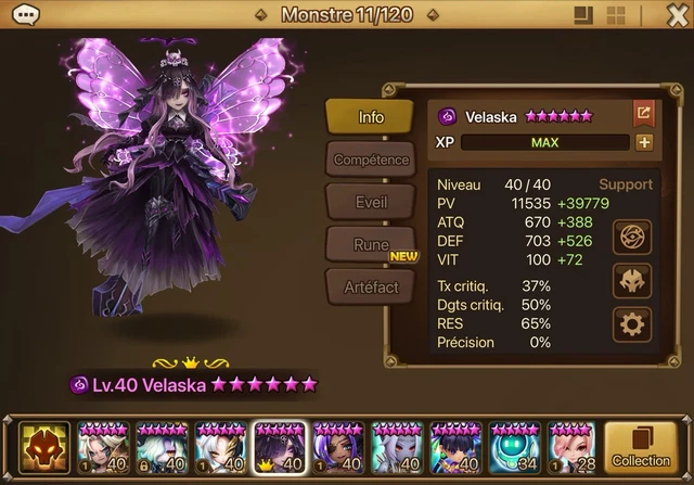 Compte Summoners War EU - LD Laima Dorothy Nyx - Android/PC