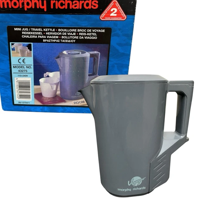 MORPHY RICHARDS MINI Jug Travel Kettle Grey 43275 Ltrs)