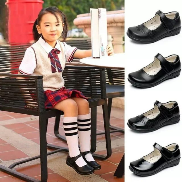 Ragazze Bambini Similpelle Shool Scarpe Formali Performance Mary Jane Lolita