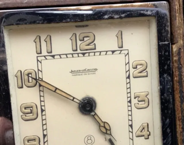 JAEGER LECOULTRE alarm clock 1939 teen 8 days folding, 8 day alarm clock