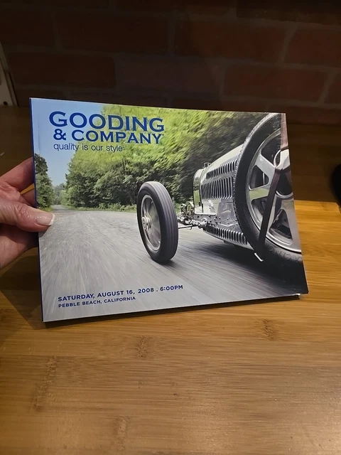 GOODING & COMPANY Pebble Beach Auction VINTAGE Car Catalog Book August ...