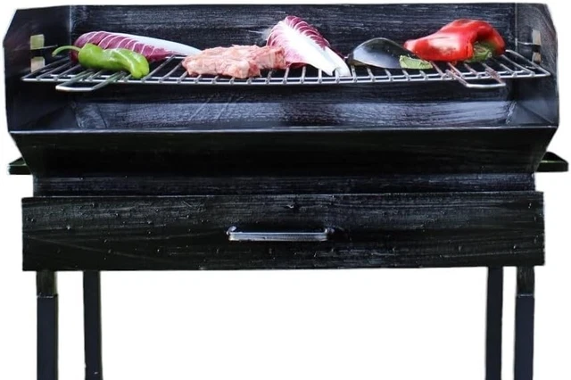 BARBECUE FERRO TIPO PESANTE ARTIGIANALE CON GRIGLIA - Foto 2