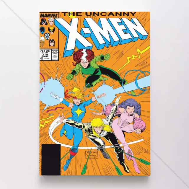 Uncanny X-Men Poster Canvas Vol 1 #218 Xmen Marvel Comic Book Art Print