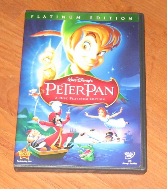 Walt Disney's PETER PAN Platinum Edition DVD movie 2 disc set