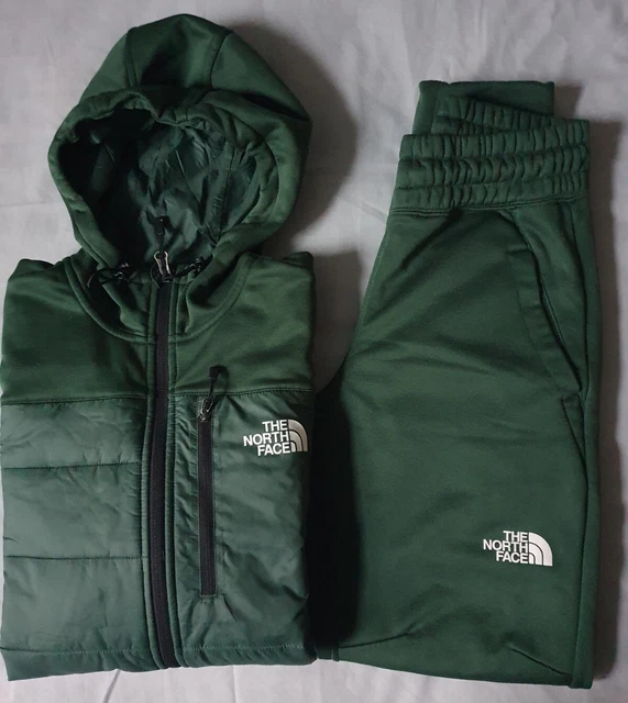 Green north top face tracksuit mens
