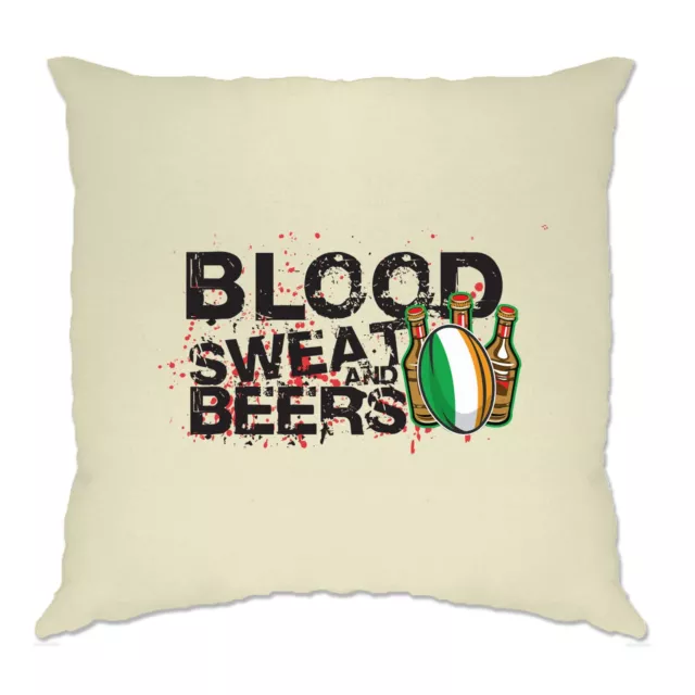 Irlanda Rugby Supporter Cuscino Copertura Sangue, Sudore e Birre Sei Nazioni Sport