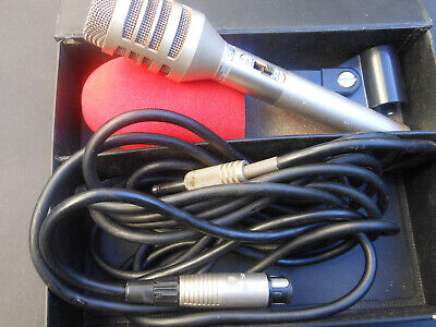 VINTAGE années 70 Concord Microphone dynamique D-305 Imp 200 Ohm avec boîte d'origine 