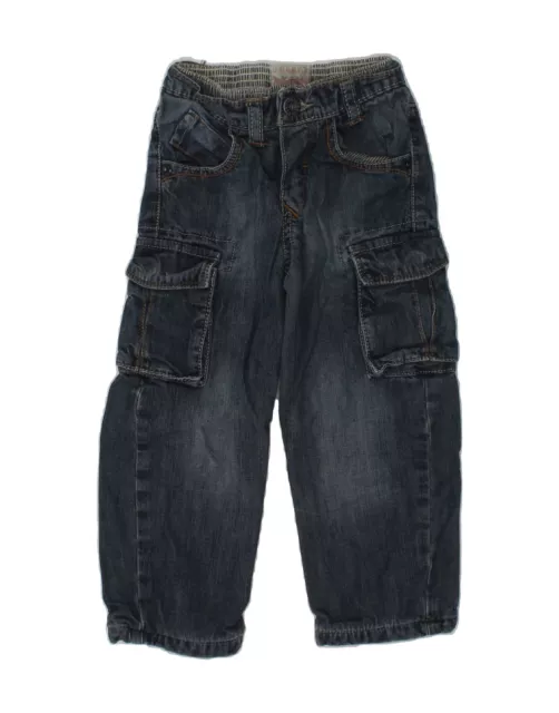 LEVI'S Baby Boys Denim Cargo Trousers 18-24 Months W18 L13  Blue Cotton AF15