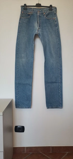 Levis 501 Jeans Uomo Anni 90 Levi S Vintage Da Collezione Tg W32 L36