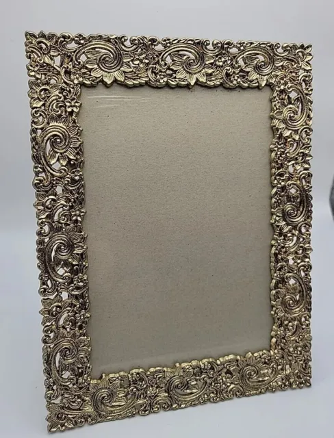 Philip Whitney LTD Gold Plated Picture Frame 5x7 Photo EUC Solid Pretty Quality!