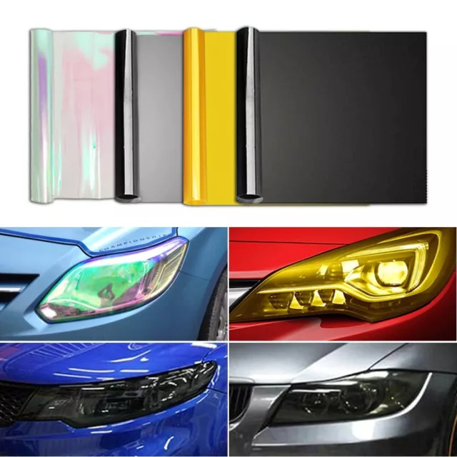 Car Headlight Taillight Fog Light Tint Film Wrap Sticker Protector Accessories