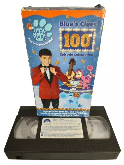BLUE’S CLUES 100TH Episode Celebration VHS Joe’s Surprise Party Mr Salt ...