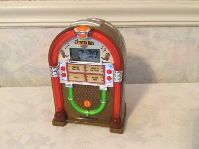 Soundesign Country Hits Jukebox Alarm Clock - plays 4 classic country hits