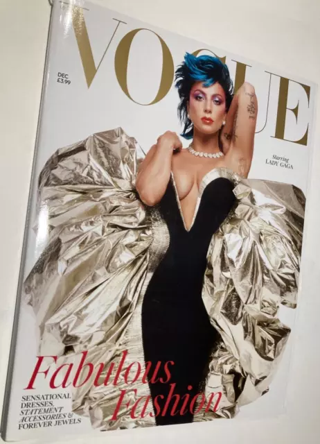 British Vogue UK Magazine December 2021 Lady Gaga Cover