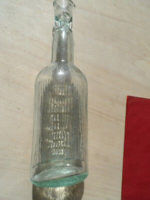 19269 Medizin Flasche bottle  Essigflasche Enghals Max Elb (Dresden) 1900 4