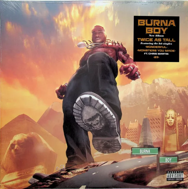 BURNA BOY- Twice As Tall 2-LP (NEW Vinyl 2020) ft. Chris Martin Coldplay