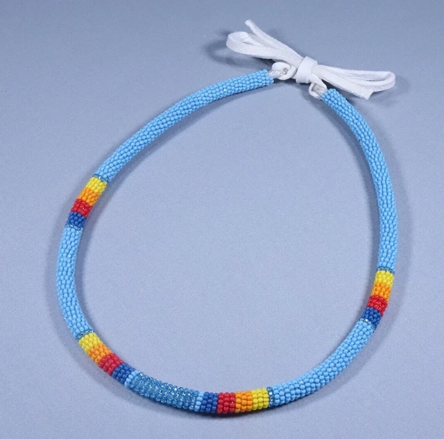 Beaded Choker Necklace 17 Inches