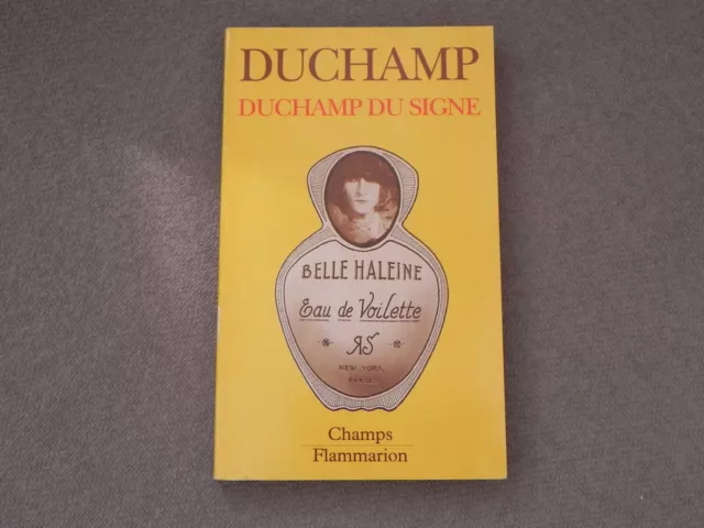 DUCHAMP DU SIGNE by Marcel Duchamp. FRENCH Paperback Book