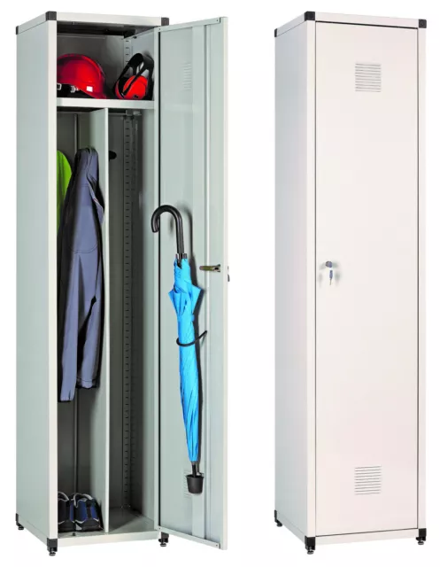Armadio Spogliatoio Sporco Pulito Metallo 183X44X43 Brico7G