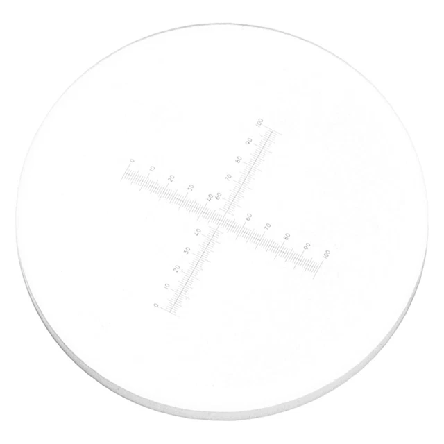 CROSS MICROSCOPE CALIBRATION Ruler Ocular Micrometer Calibration Slide ...