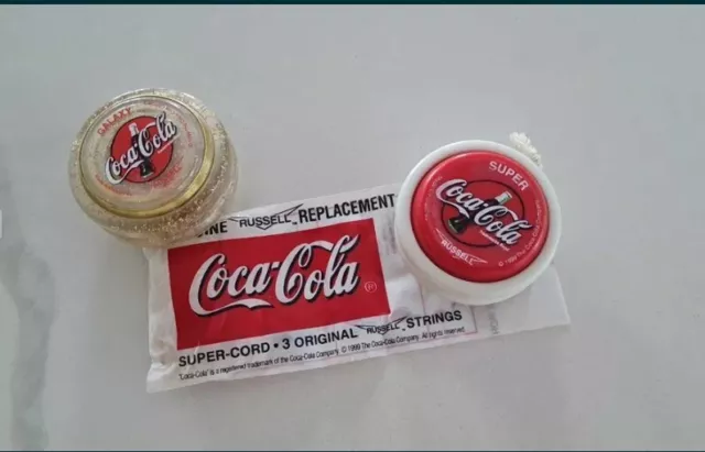 Set Of 2 Coca Cola Russell Yoyo +additional original codrs