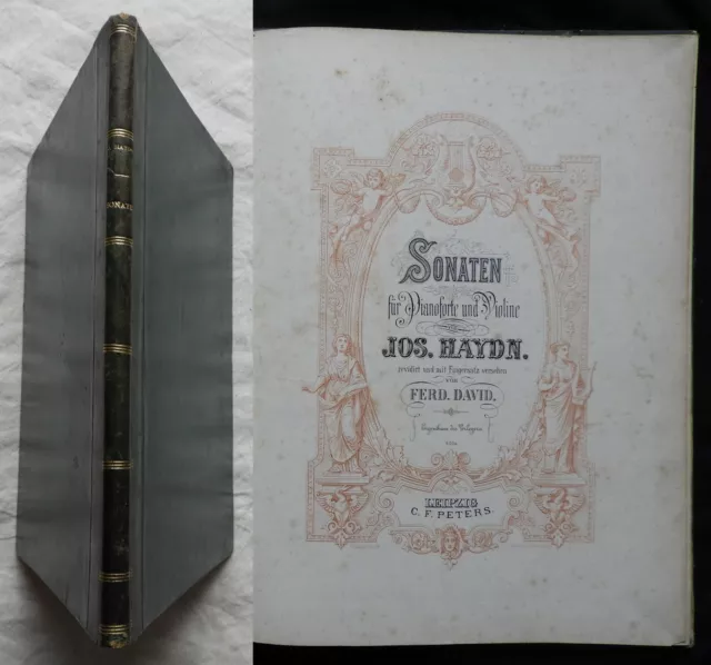 Recueil Partitions anciennes SONATES POUR PIANO / VIOLON * JOSEPH HAYDN