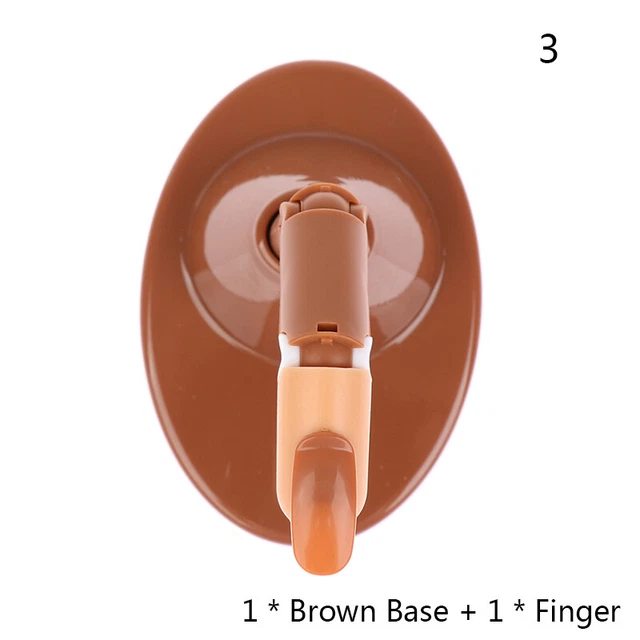 Nail Practice Fake Finger Adjustable False Fingernails Model Training Manicu C❤M