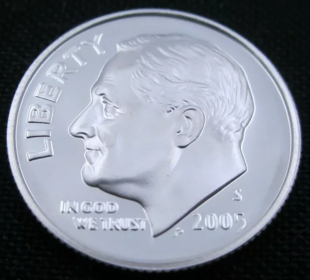 2005 S Proof Roosevelt Dime - 90% Silver - BU - Uncirculated