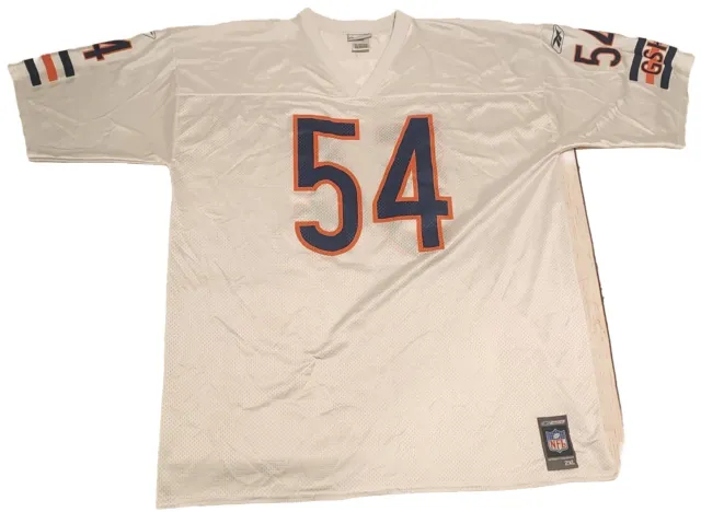 Brian Urlacher #54 Chicago Bears NFL Vintage Reebok Football Jersey Men's 2XL