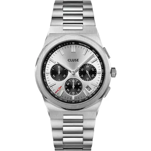 Orologio Cronografo Uomo Cluse Vigoureux Cw20806 40 Silver Originale Pe 2024
