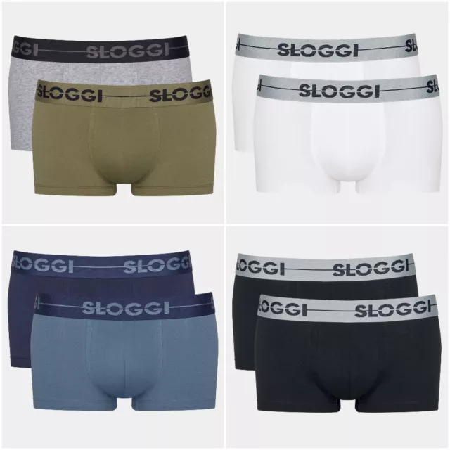 Men's Sloggi Go Hipster Briefs Pants 2 Pack 96% Cotton 10198136 RRP £21.00