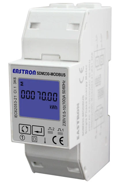 EASTRON SDM230-MODBUS CONTATORE di Energia AC Multif. Modbus 100A 230V ...