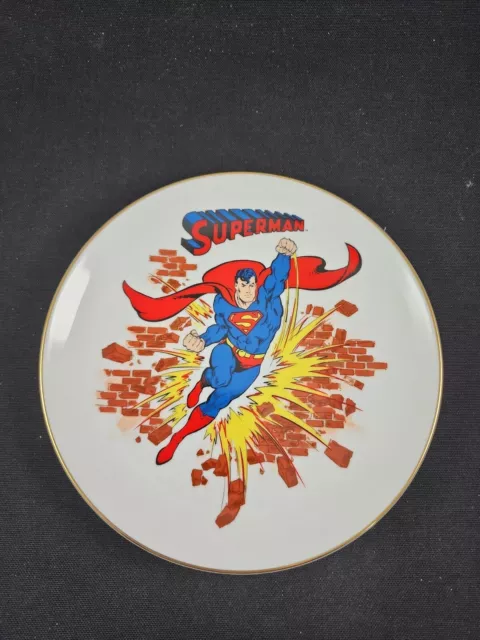 Limited Edition DC Super Heroes Series Superman Collectors Plate, 1 of Six