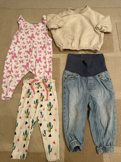 Girls clothing bundle age 9-12 months jumper jeans leggings romper