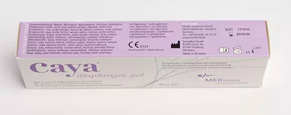 Caya Contraceptive Barrier Gel for Diaphragms etc 60mL tube 3