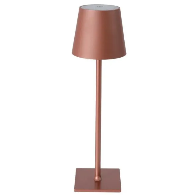 Lampada Da Tavolo Touch Led Moderna Ricaricabile Hotel Ristorante 3 Colori Rosa
