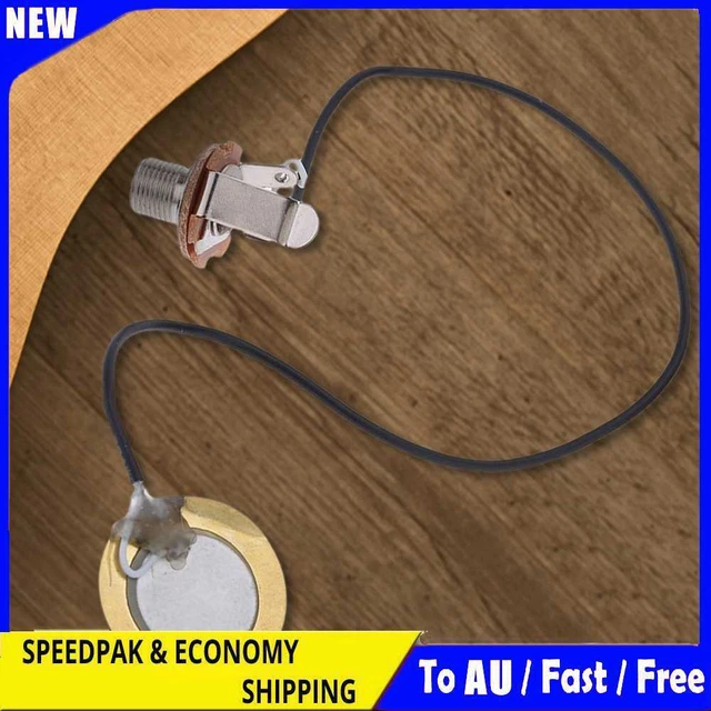 ACOUSTIC GUITAR TRANSDUCER Pre-Wired Amplifier Piezo Jack Pickup