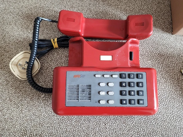 Telefono SIP Vintage Modello Sirio   ANNI 90 COLORE  ROSSO, funzionante.
