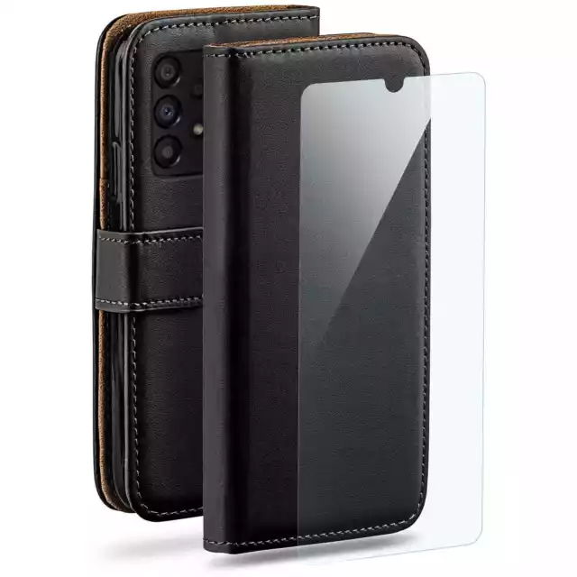 Handy Tasche für Samsung Galaxy A33 5G Schutz Hülle Etui Handyhülle mit Folie