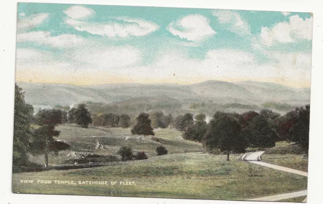 1904 Postcard View from Temple Gatehouse of Fleet Dumfries Scotland