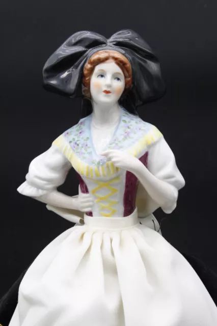 Goebel Germany Madame De Pont Tea Cozy Pincushion Porcelain Half Doll & Stand