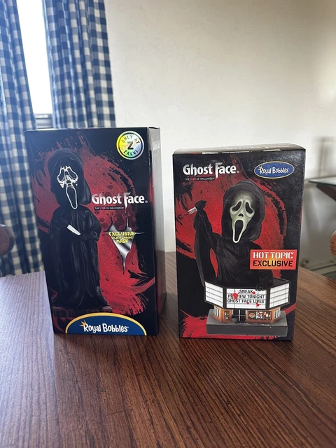 Lot Of 2 Scream Ghostface royal Bobble   Bobble Heads Brand New