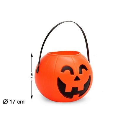 Cesto dolcetti di Halloween ZUCCA ARDENTE Tote Bag Regalo Custodia HOLIDAY Decor 
